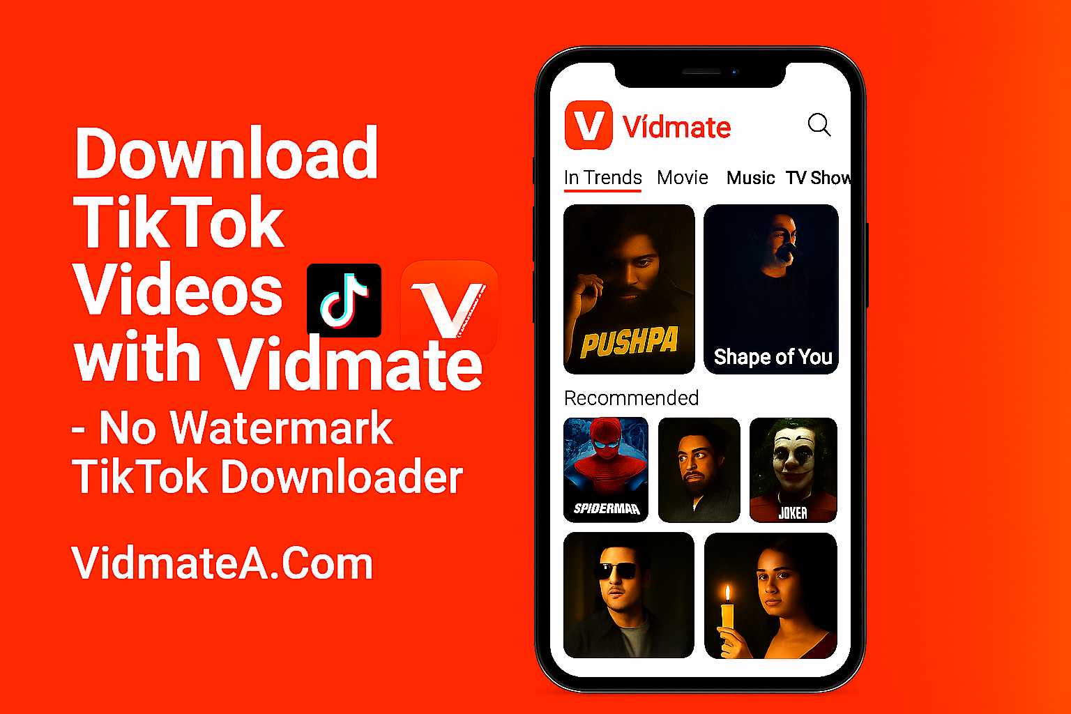 Download TikTok Videos with Vidmate - No Watermark TikTok Downloader 1 VidMate APK Screenshot